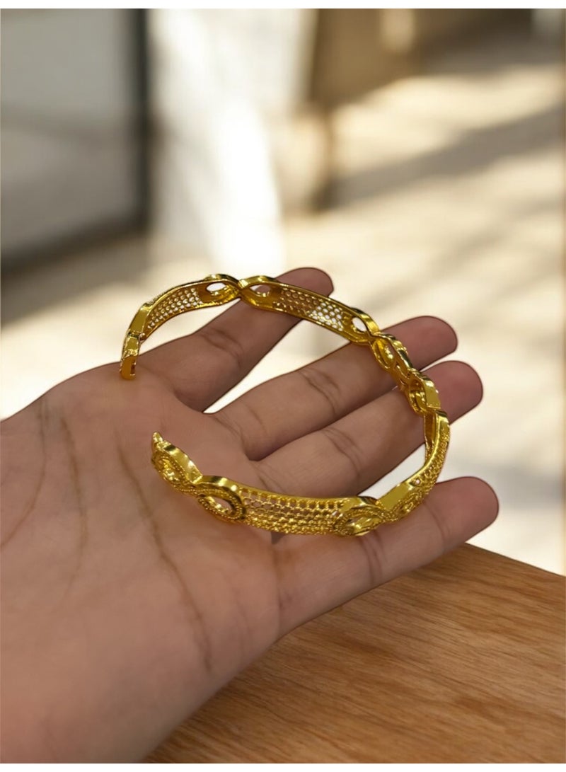 GOLDMAX 21k Gold Plated Bracelet Bangle For Women - Image 4