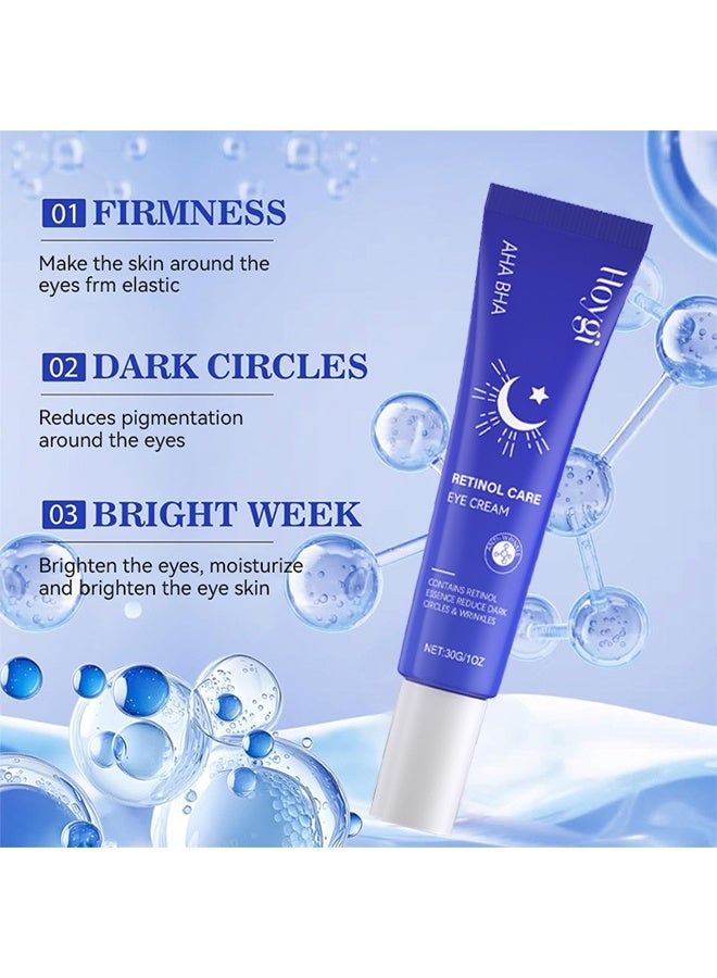 هويجي كريم العناية بالعين بالريتينول، كريم مرطب للعين يومي ضد التجاعيد، يحتوي على مكونات لتنعيم وترطيب البشرة، كريم للعين لعلاج الهالات السوداء، تقليل انتفاخ أسفل العين، تنعيم التجاعيد 30 جم - Image 5