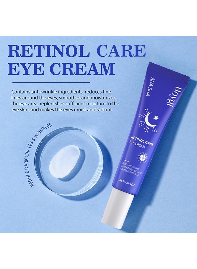 هويجي كريم العناية بالعين بالريتينول، كريم مرطب للعين يومي ضد التجاعيد، يحتوي على مكونات لتنعيم وترطيب البشرة، كريم للعين لعلاج الهالات السوداء، تقليل انتفاخ أسفل العين، تنعيم التجاعيد 30 جم - Image 3