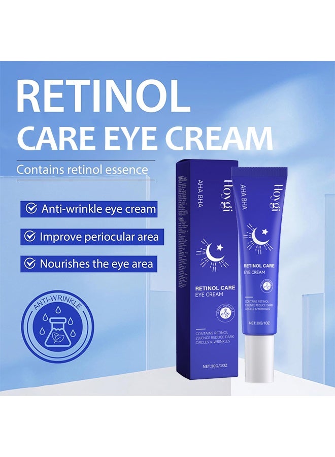 هويجي كريم العناية بالعين بالريتينول، كريم مرطب للعين يومي ضد التجاعيد، يحتوي على مكونات لتنعيم وترطيب البشرة، كريم للعين لعلاج الهالات السوداء، تقليل انتفاخ أسفل العين، تنعيم التجاعيد 30 جم - Image 2