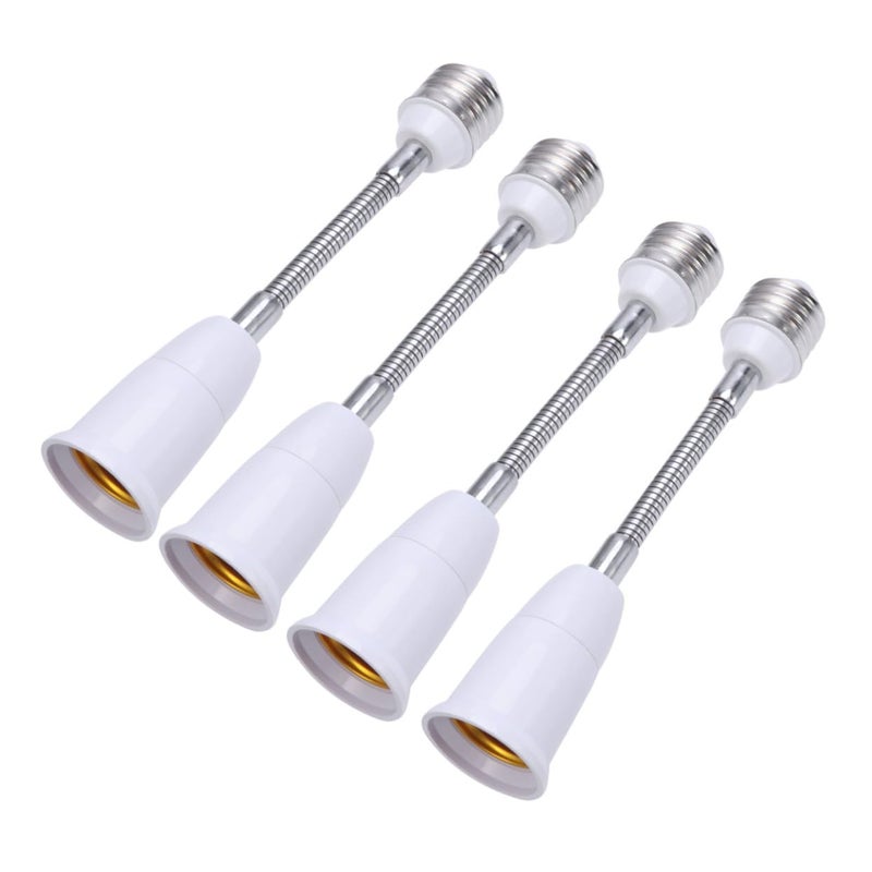 Operitacx 4PCS Flexible Bulb Holder Lamp Socket Extender Bendable Tube for LED Light - Image 2