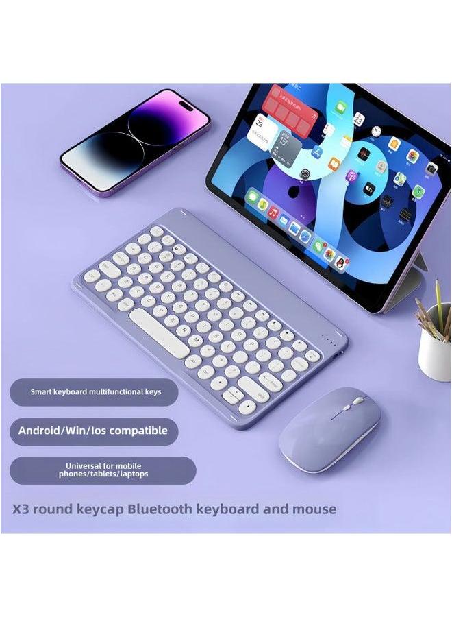 Bluetooth Keyboard For IPad Mobile Phone Huawei Tablet PC Charging Magnetic Suction Wonderful Control Round Cap Wireless Mouse-Color:Green-Tc Interface-Product Type:Ten-inch Ordinary Dual-mode Mouse - Image 2