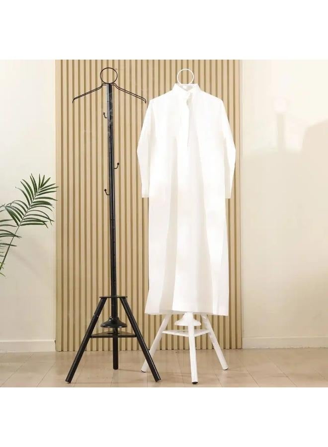 Cloth Incense Burner Stand,Garment Steamer Stand, 175cm Long Bakhoor Burner Stand Hanger With Steaming Clothes, Cloth Hooks And Holes For Home Bedroom Hotel Hall Tree for Robe, Coats, Hats, Scarves, And Clothe (Black)  - Image 3