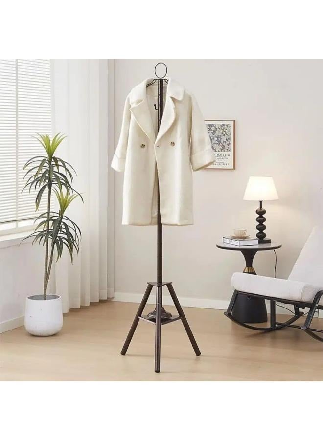 Cloth Incense Burner Stand,Garment Steamer Stand, 175cm Long Bakhoor Burner Stand Hanger With Steaming Clothes, Cloth Hooks And Holes For Home Bedroom Hotel Hall Tree for Robe, Coats, Hats, Scarves, And Clothe (Black)  - Image 5