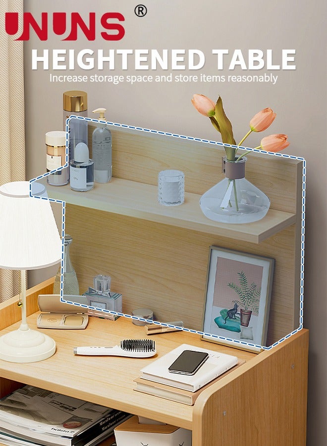 UNUNS NightStand,Bedside Table Side Table With Storage Drawer ,Easy Assembly Bedside Storage Cabinet Organizer For Living Room Bedroom Office,Brown - Image 2