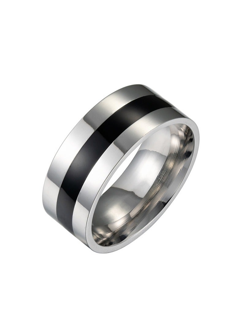 Titanium Wedding Band Steel Ring For Men And Women Size 12  - Image 1