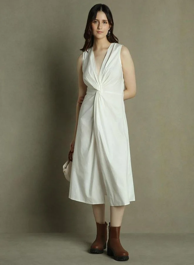 Dennis Lingo Twisted Sleeveless Dress