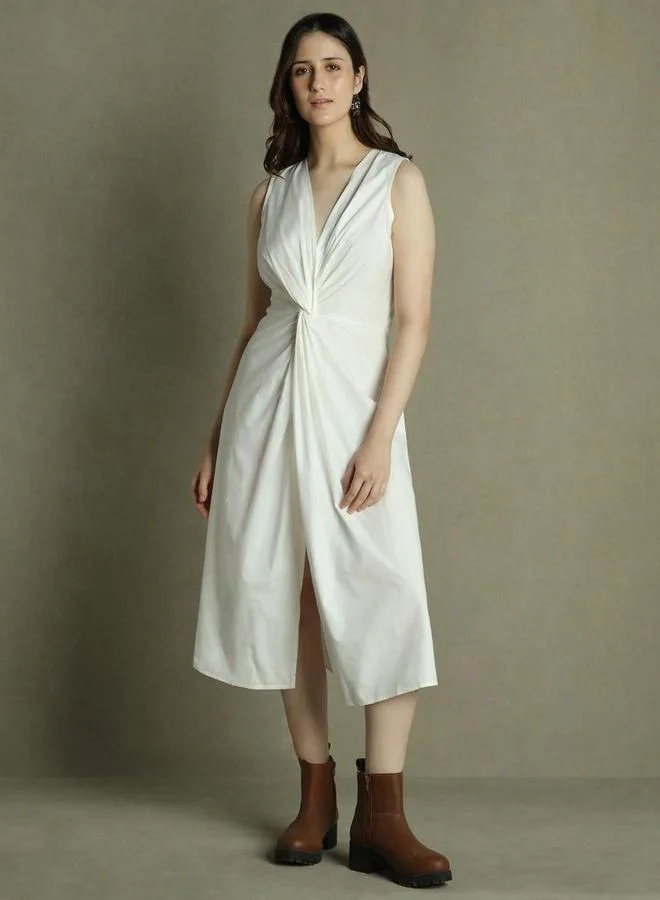 Dennis Lingo Twisted Sleeveless Dress
