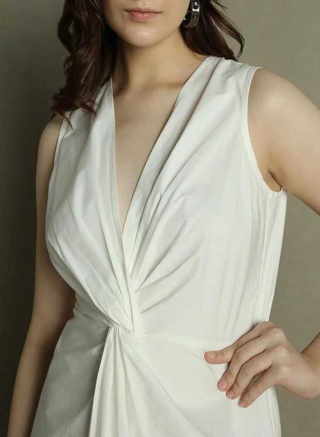 Dennis Lingo Twisted Sleeveless Dress