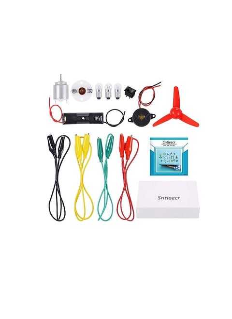 Electric Circuit Motor Kit Educational Montessori Learning Set for Science Project