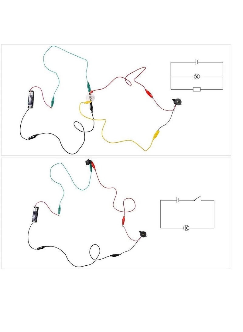Sntieecr - Electric Circuit Motor Kit Educational Montessori Learning Set for Science Project - Image 1