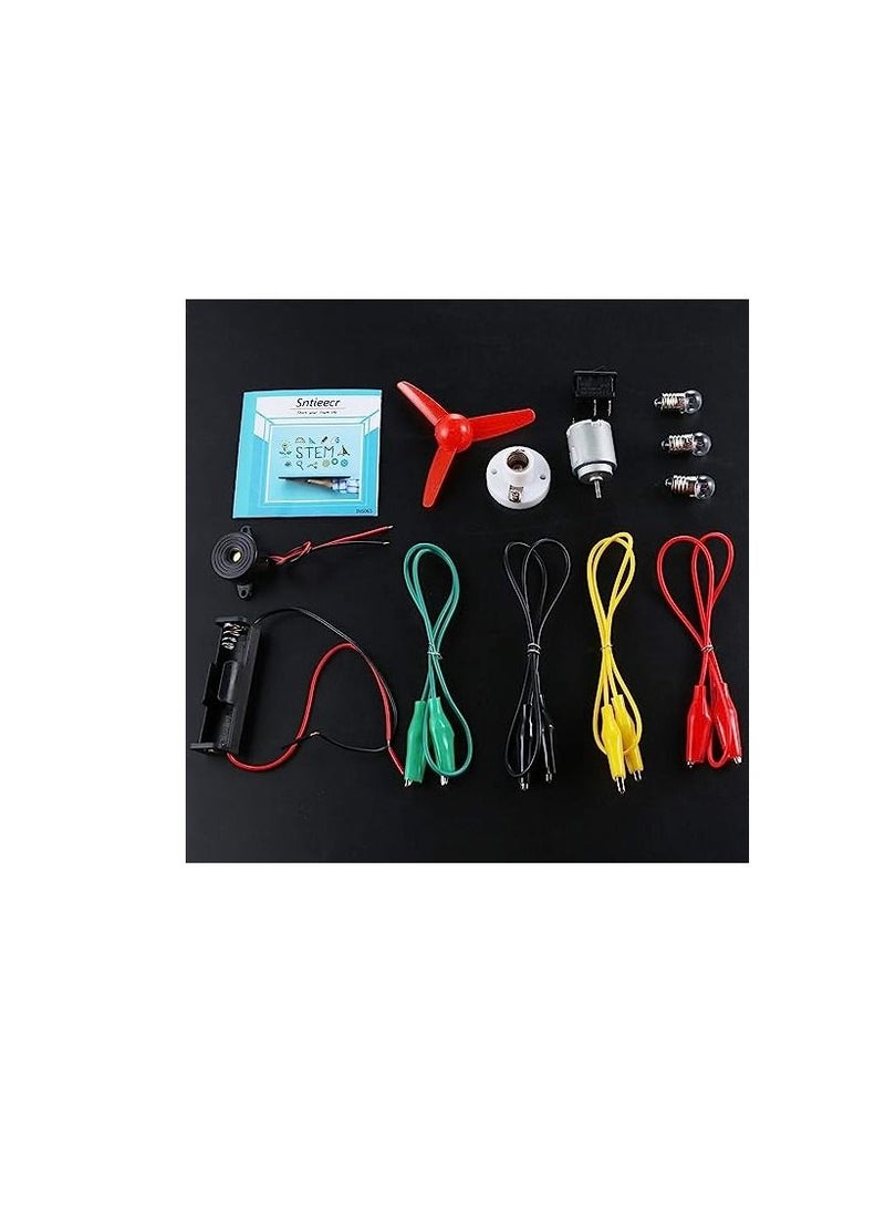 Sntieecr - Electric Circuit Motor Kit Educational Montessori Learning Set for Science Project - Image 1