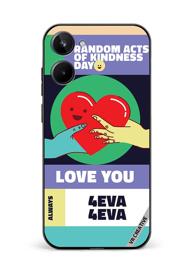 VR CREATIVE Protective Case Cover For Realme 10 Act Of Kindness Design Multicolour - Image 1