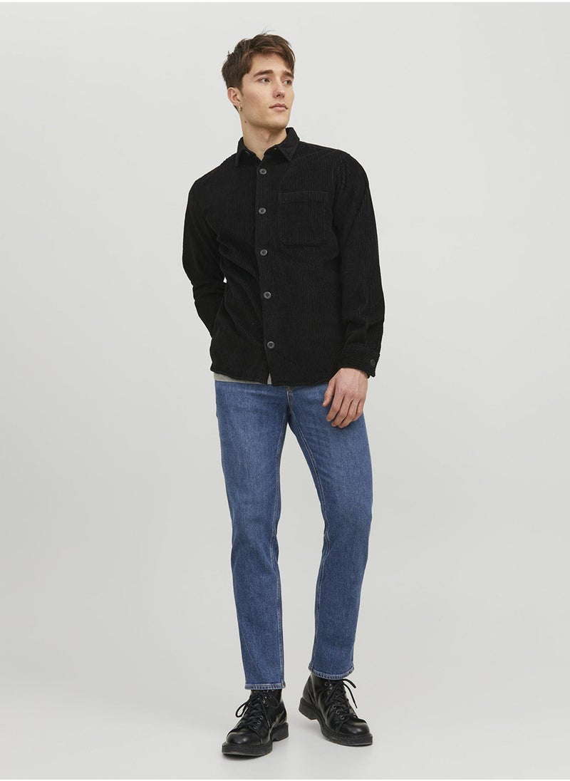JACK & JONES - Jjiclark original Light Wash Straight Fit Jeans - Image 1