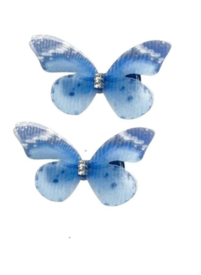 Elite Dose Butterfly Design Cute Hair Clips 2 Pieces  - Image 1
