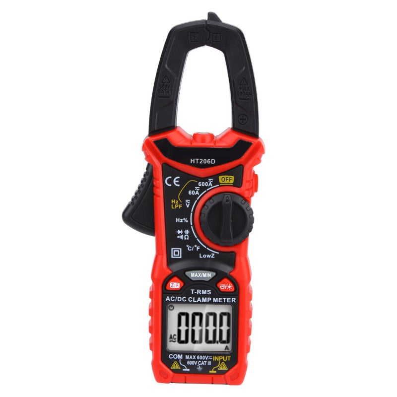 مقياس الضغط الرقمي الصغير HT206 AC/DC لقياس الجهد وتيار التيار المتردد والمقاومة (HT206D) - Image 3