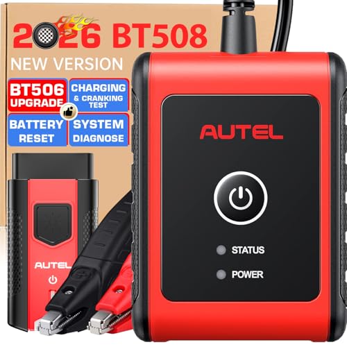Autel MaxiBAS BT508 Car Battery Tester 2026 Up BT506 Lite of BT608 6V 12V Digital Automotive Battery Test 1002000 CCA Load Capacity 1224V Charging Cranking Analyzer Adaptive Conductance - Image 1
