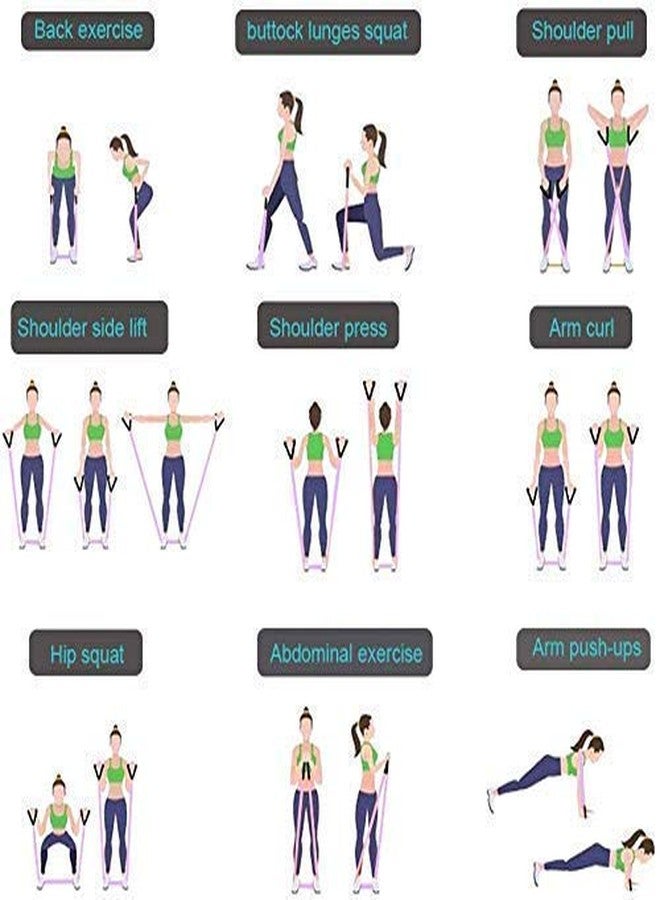 RIVUGJA Resistance Bands Set for Exercise, Stretching and Workout Toning Tube Kit with Foam Handles, Door Anchor, Ankle Strap and Carrying Bag for Men, Women - Image 5
