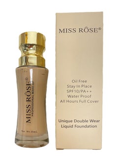 Miss Rose Moisturizing Liquid Foundation Facial Makeup  Long-lasting Non-smudge Natural Clear Concealer Lightweight Even Skin Tone  - Image 1