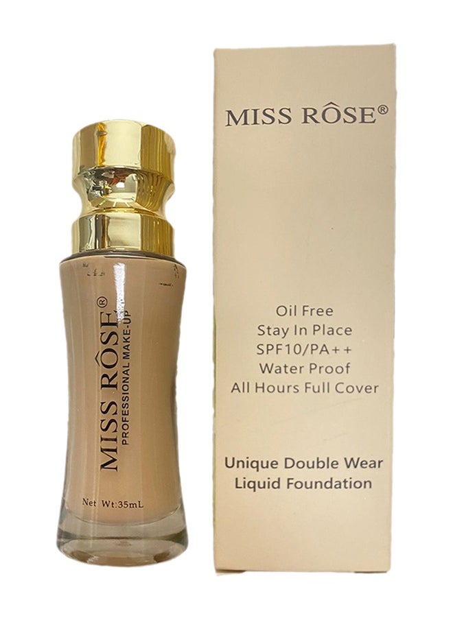 Miss Rose كريم أساس سائل مرطب للوجه يدوم طويلاً ولا يتلطخ، خافي عيوب طبيعي شفاف وخفيف الوزن، لون بشرة موحد  - Image 1