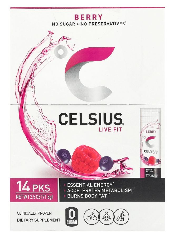 باقة لايف فيت بيري 14 حزمة جاهزة 0.18 أونصة (5.11 جرام) لكل منها