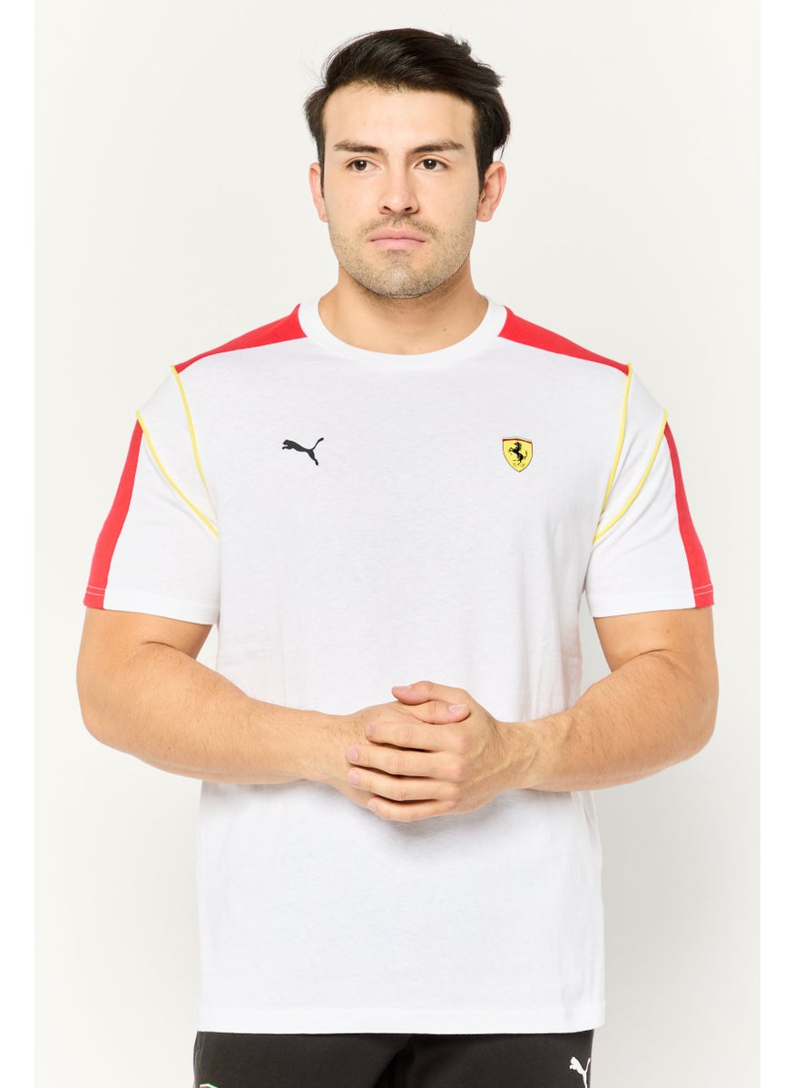 Puma x Scuderia Ferrari - Men Sportswear Fit Short Sleeves Outdoor T-shirt, White - Image 1