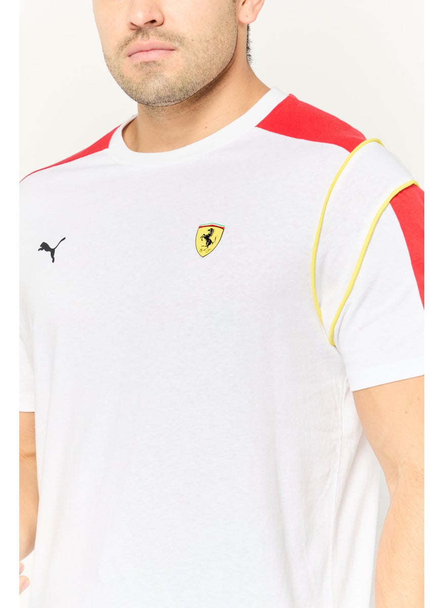 Puma x Scuderia Ferrari - Men Sportswear Fit Short Sleeves Outdoor T-shirt, White - Image 1