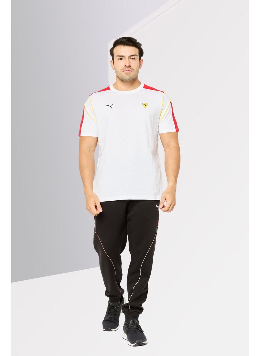 Puma x Scuderia Ferrari - Men Sportswear Fit Short Sleeves Outdoor T-shirt, White - Image 1