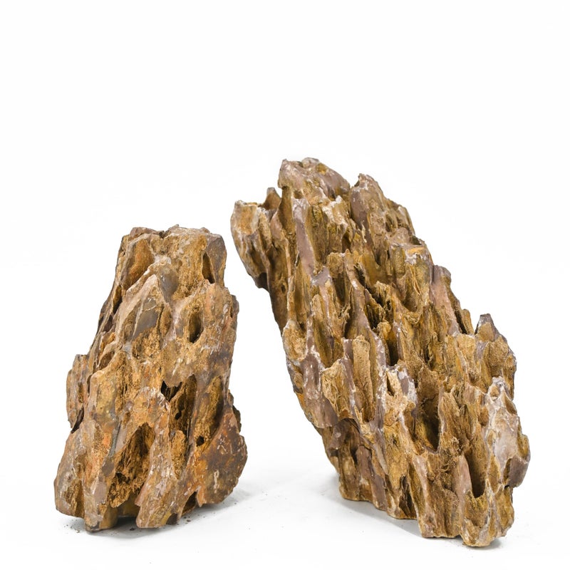 Unocho Dragon Stone Aquarium Rocks 5lb Seiryu Stone for Fish Aquariums Landscaping Model Fish Tanks Terrariums Vivariums Paludarium Amphibian Enclosures(2-4 inches) - Image 2