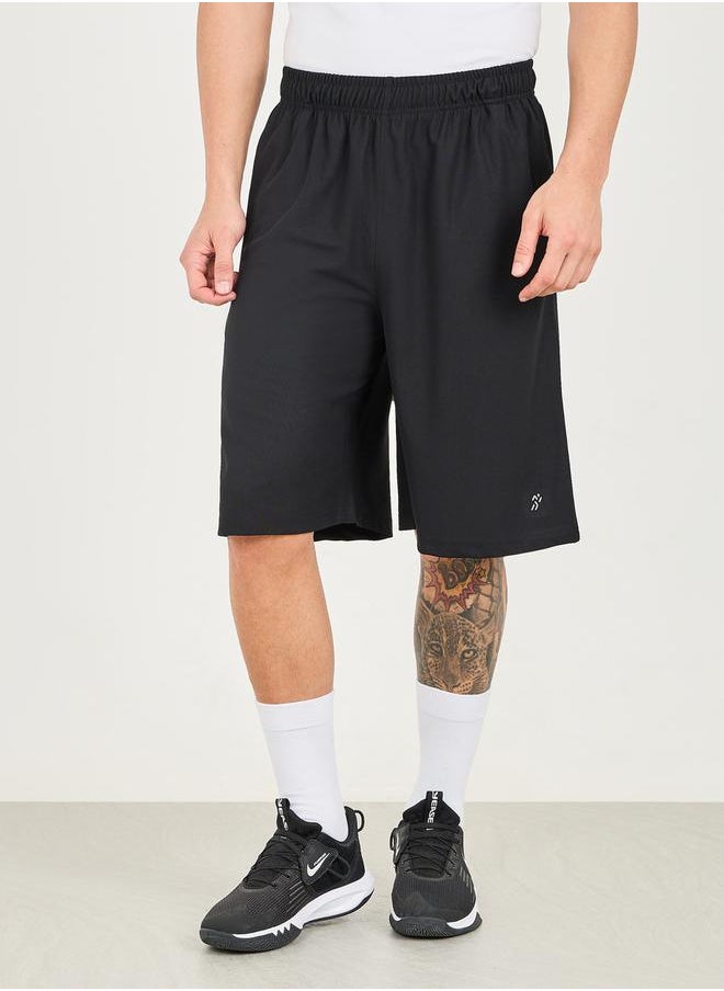 Styli Oversized Training Reflective Print Shorts  - Image 2