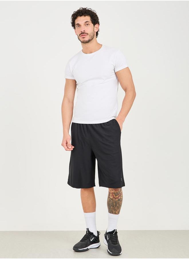 Styli Oversized Training Reflective Print Shorts  - Image 1