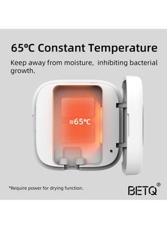 BETQ Holder Series H1 Portable Toothbrush Sanitizer. Multi-use Toothbrush UVC Box. Ultra Light Toothbrush Disinfection Box. Black/White are Available.  - Image 3