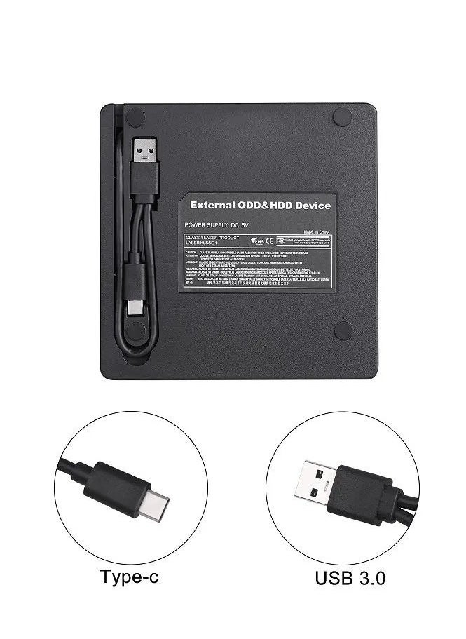 Generic - USB 3.0 Portable Ultra Slim External CD-RW DVD-RW Drive Writer Rewriter Burner multicolour - Image 1