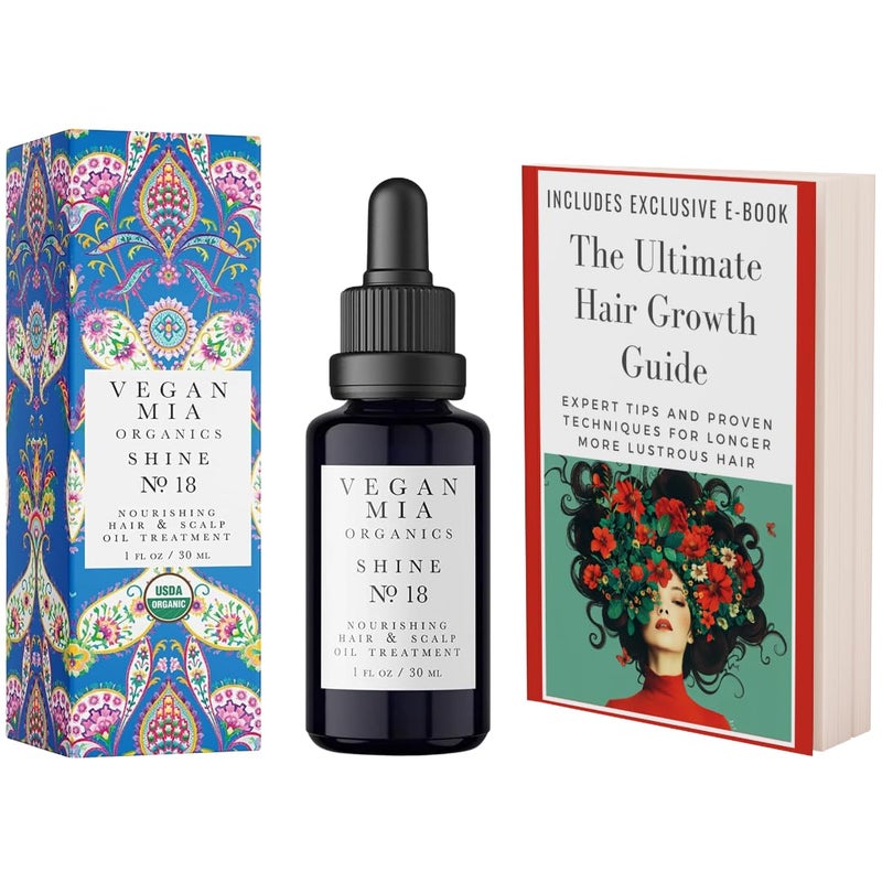 Vegan Mia USDA Organic Rosemary Oil for Hair Growth with Castor, Jojoba & More by Vegan Mia | for Intense Nourishment & Dry Scalp Treatment - Get Healthier, Thicker & Shiny Hair Naturally (with Exclusive eBook) - Image 1