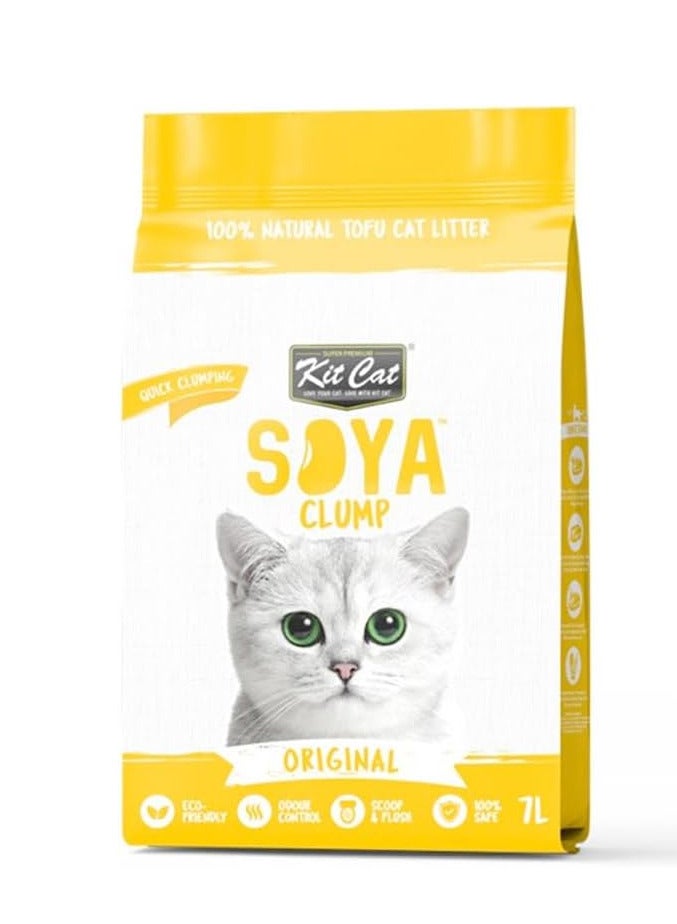 Kit Kat Kit Cat Soya Clump Soybean Litter-7 L-Pack of 6 mix Flavour - Image 4