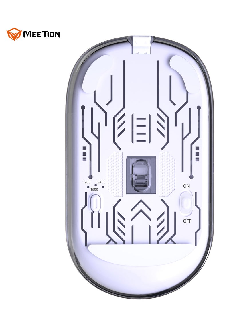 Meetion 2.4g Wireless and Bluetooth Dual Mode Transparent Mouse BTM005 2.4g & Bluetooth Type-C Charging 4 levels of adjustable DPI - pzsku/Z912E5779CF99535FB0DCZ/45/_/1724076838/e5fa959b-3d86-453e-9b74-20c10fc4032a