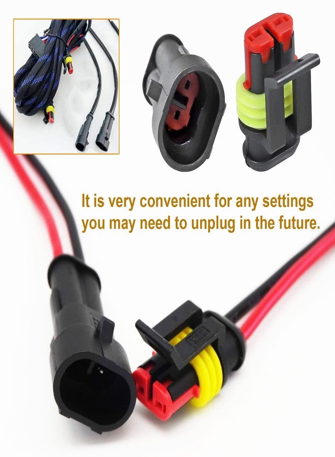 Twippo 352Pcs Waterproof Car Electrical Connector Terminals Automotive Electrical Wire Connector Plug Kit 1/2/3/4 Pin Connectors Male and Female - Image 4