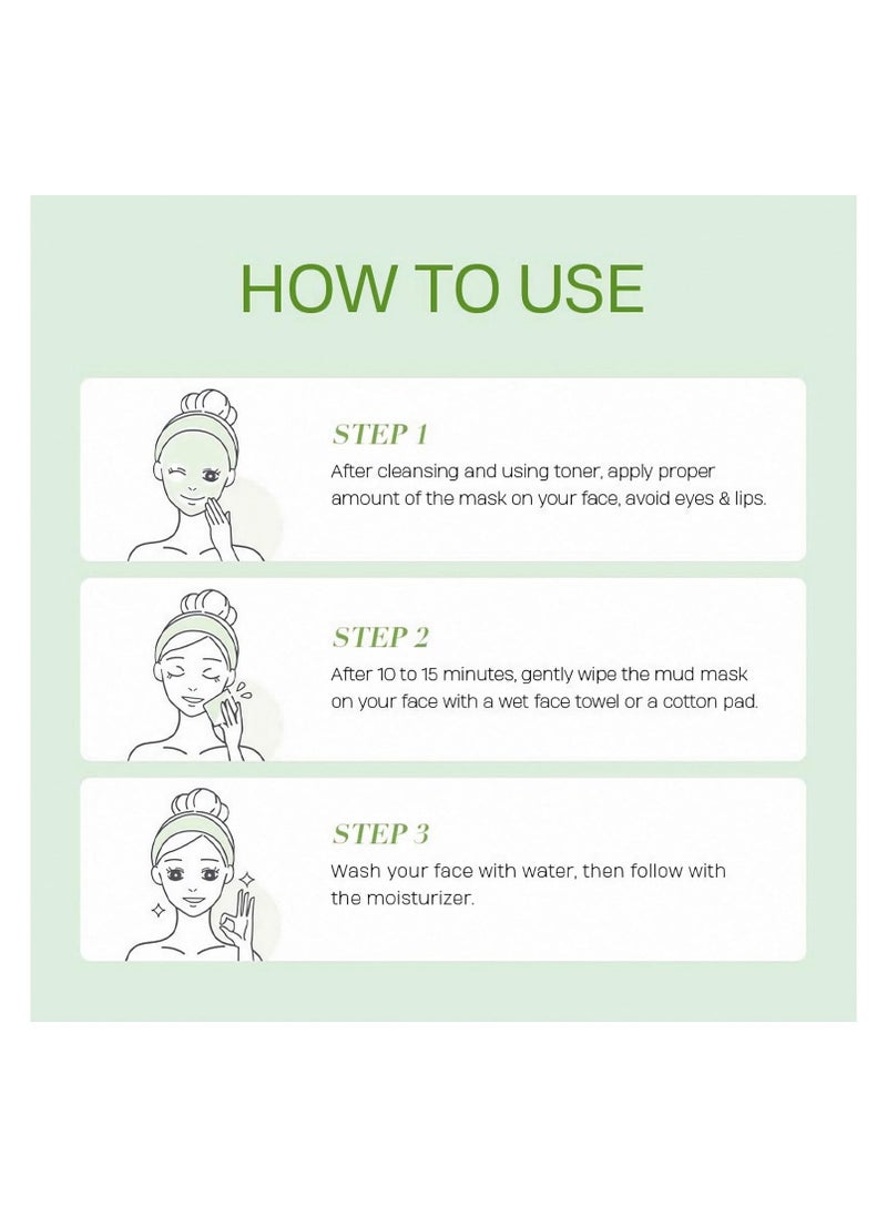 SYOSI - 12 PCS Organic Green Tea Clay Mask, Deep Cleanse Clay Face Mask Pack, Natural Plant Extract, Cleansing Moisturizing, Acne Treatment & Oil Control Mud Mask, Vegan Face Masks Skincare, All Skin Types - Image 1