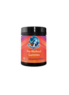 Galactic Pre-Workout Gummies, All Natural, 250Mg Caffeine, Beta-Alanine, L-Citrulline, L-Theanine, Chromium Picolinate, 10 Servings