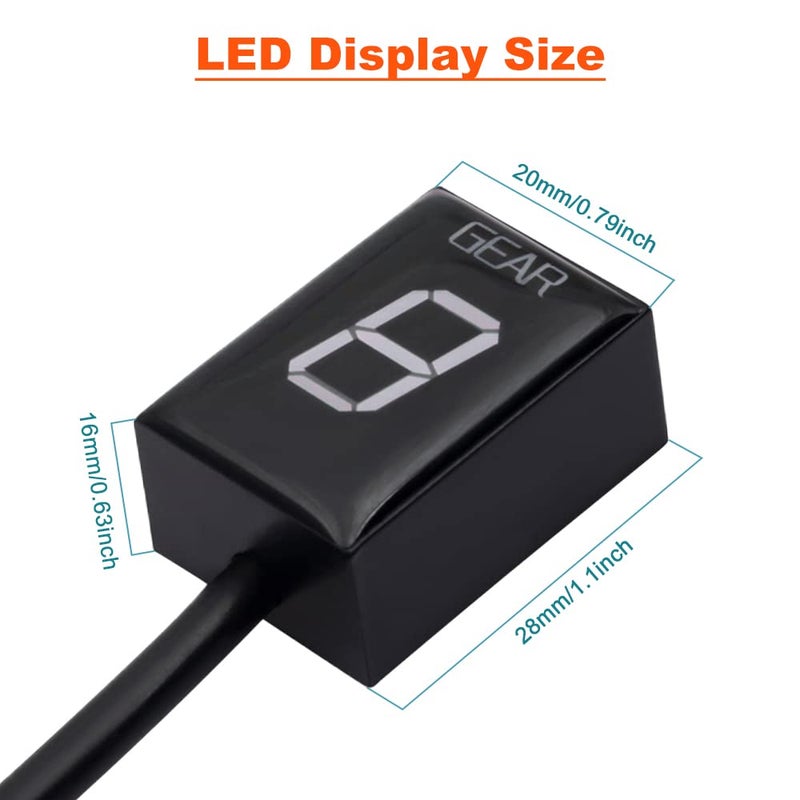 PETCHOR Motorcycle Gear Indicator with LED Display for Yamaha - Image 5