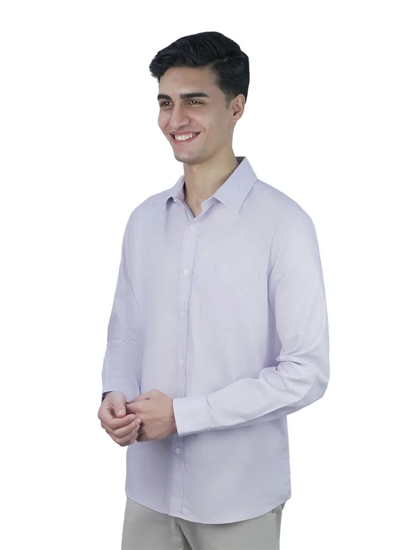 Men Slim Cotton Oxford Shirt