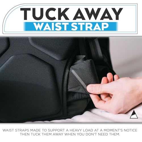 NOMATIC Navigator Travel Backpack - 32L Backpack with Laptop Compartment and 9L Built-In Expansion - Anti-Theft Carry-On Backpack for Travel - Water Resistant Travel Pack (Black) - Image 4