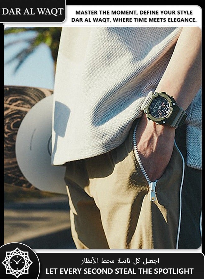 Casio G-Shock GA-900HC-3A "Hidden Coast" Men's Watch - Translucent Matte Resin Band & Bezel, Carbon Core Guard Structure, Analog-Digital Display, Shock Resistant, 200M Water Resistant, Urban & Outdoor Style - Image 2