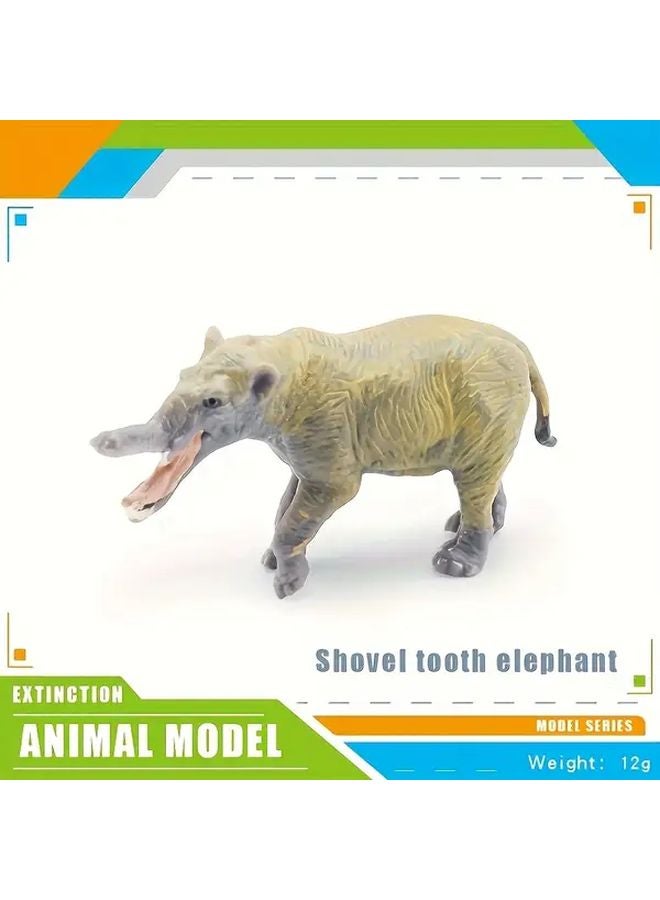 Platybelodon Extinct Animal Model Bag Educational Toy Static Desktop Decoration - Image 1