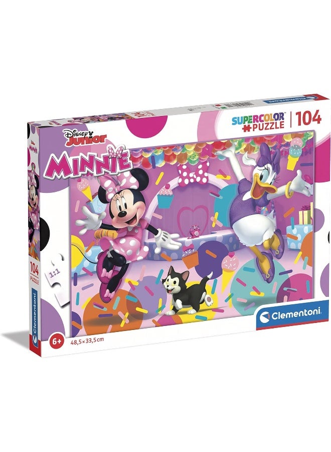 Clementoni Disney Junior Minnie Super Color Jigsaw Puzzle (104 Pieces) - Image 3