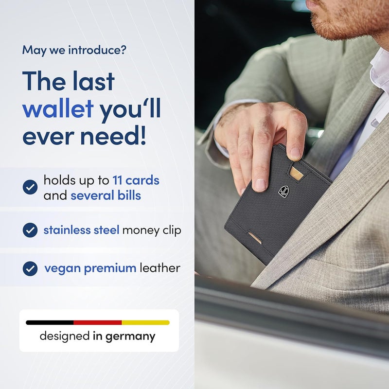 TRAVANDO Mens Wallet with Money Clip AUSTIN RFID Blocking Bifold Credit Card Holder for Men with Gift Box - Image 2