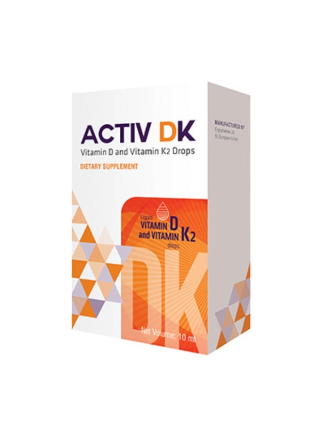 Activ DK Oral Drops | Pediatric Vitamin D3 + K2 10ML