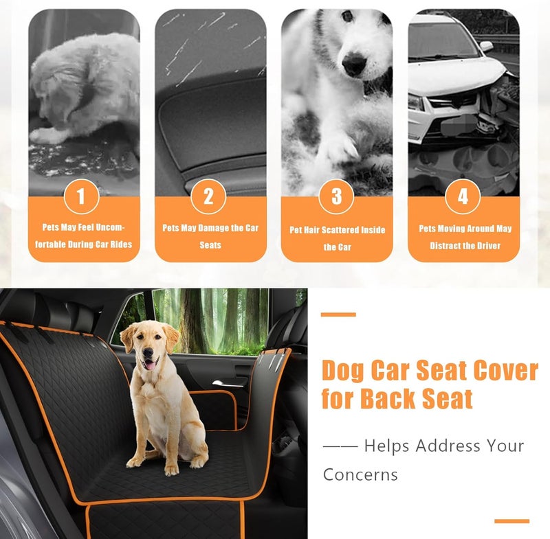 Dog Car Seat Cover for Back Seat for Hyundai IONIQ 5/IONIQ 6/IONIQ 7/IONIQ 3, Water-Resistant Pet Hammock for Car, 600D Heavy Duty Dog Bed for Auto, Scratch Soft, Easy-Use & Clean - Image 2