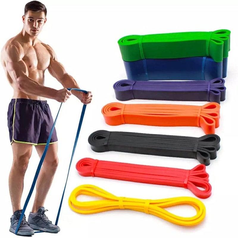CITY STAR- Premium Fitness Rubber Resistance Band, Strength Training Band Pull Up Gym Power Equipment Natural Latex Band