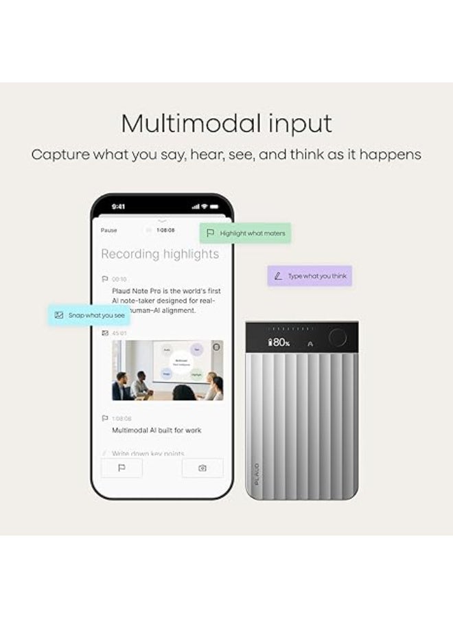 بلود Plaud Note Pro Ai Silver - Image 3